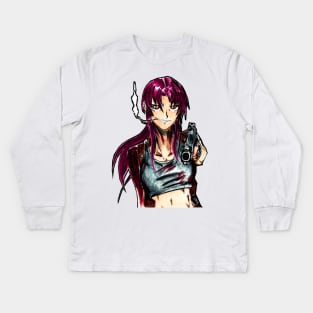 levy of black lagoon anime Kids Long Sleeve T-Shirt